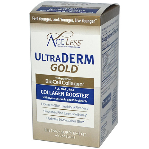 Ageless-Foundation-Laboratories,-UltraDerm-Gold,-Collagen-Booster,-60-Capsules_iherb_review