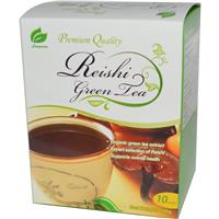 Longreen Corporation, Reishi Green Tea, 10 Sachets, 100 g