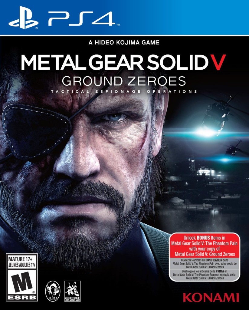 Metal Gear Solid V Ground Zeroes - PlayStation 4 - PS4 - Game Cover Art