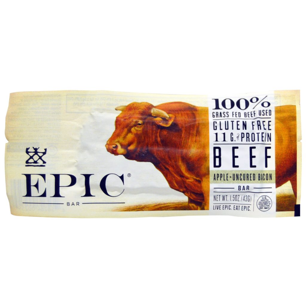 Epic Bar Beef Apple Uncured Bacon Bar
