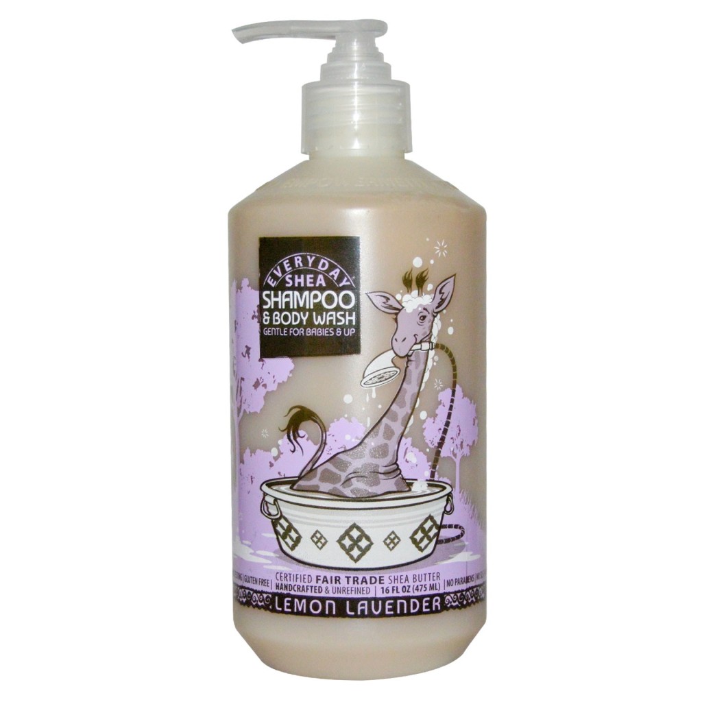 Everyday Shea, Shampoo & Body Wash, Gentle for Babies on Up, Lemon-Lavender, 16 fl oz (475 ml)
