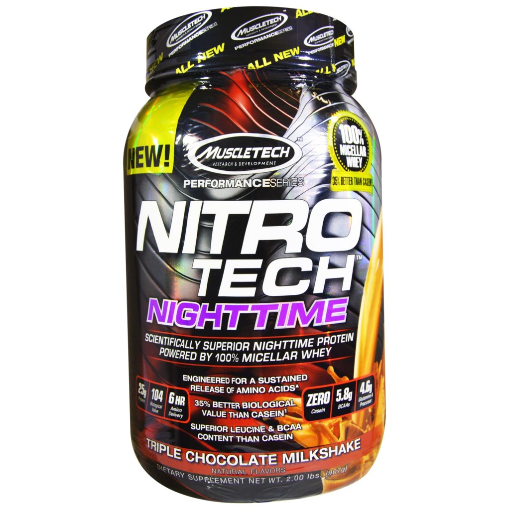 Muscletech Nitro Tech Nighttime Protein Triple Chocolate Milkshake from iherb