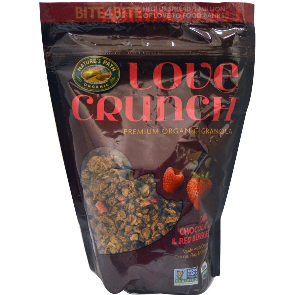 Natures Path, Love Crunch, Premium Organic Granola, Dark Chocolate Red Berries, 115 oz (325 g)