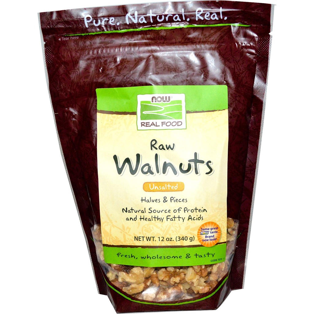 Now Foods, Real Food, Raw Walnuts, Unsalted, 12 oz (340 g)