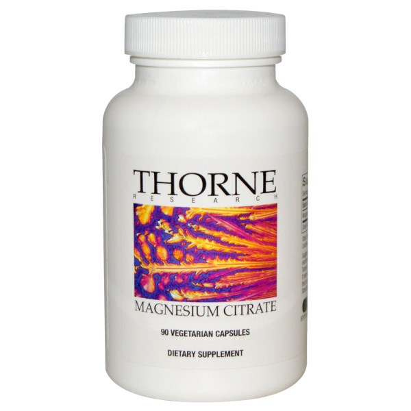 Thorne Research, Magnesium Citrate, 90 Veggie Caps
