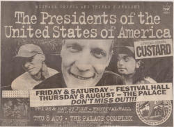 Poster - Promo - Presidents Of The USA / PUSA - Australia