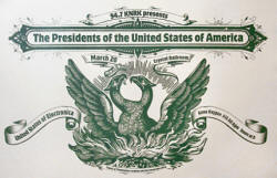 Poster - Pusa / Presidents Of the USA - crystal ballroom, portland