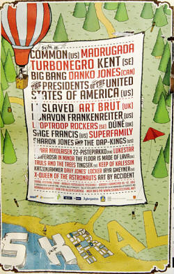 2008 Tour Poster - Presidents Of The USA / PUSA - Festival