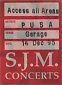 Poster - Pass - VIP - Access All Areas -  Garage London, PUSA 