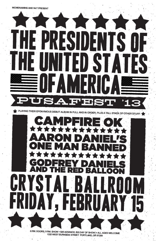 2013-02-15_Pusafest_Poster_2_Presidents_of_the_USA