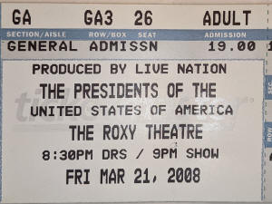 2008 Roxy Presidents