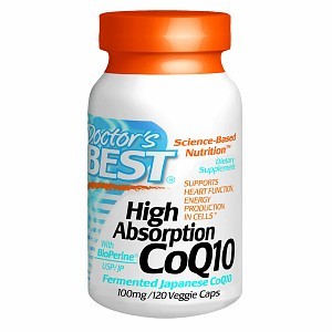 Doctor's Best, High Absorption CoQ10, 100 mg, 120 Veggie Caps