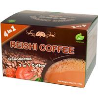 Longreen Corporation, 4 in 1 Reishi Coffee, 10 Sachets, (18 g) Each
