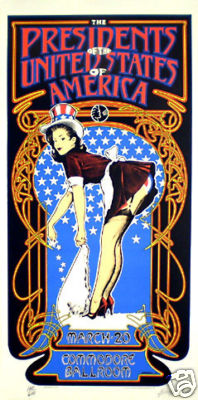 Poster - 96 - Presidents Of The USA / PUSA with Fastbacks, Chixdiggit