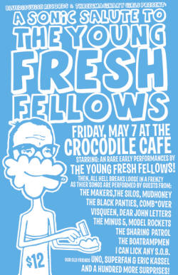 Poster - Young Fresh Fellow (Presidents Of The USA / PUSA) Chris Ballew - Jason Finn - Andrew McKeag