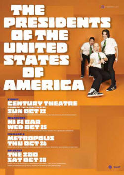 2005 Poster - Tour - Australia - PUSA / Presidents / POTUSA
