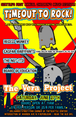 Poster caspar babypants - vera project
