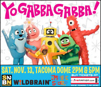 2010-11-13 - Poster - Caspar Babypants Yo Gabba Gabba show at Tacoma Dome, WA