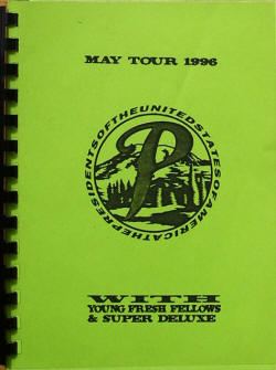 PUSA Tour Book - May, 1996 Tour dates 